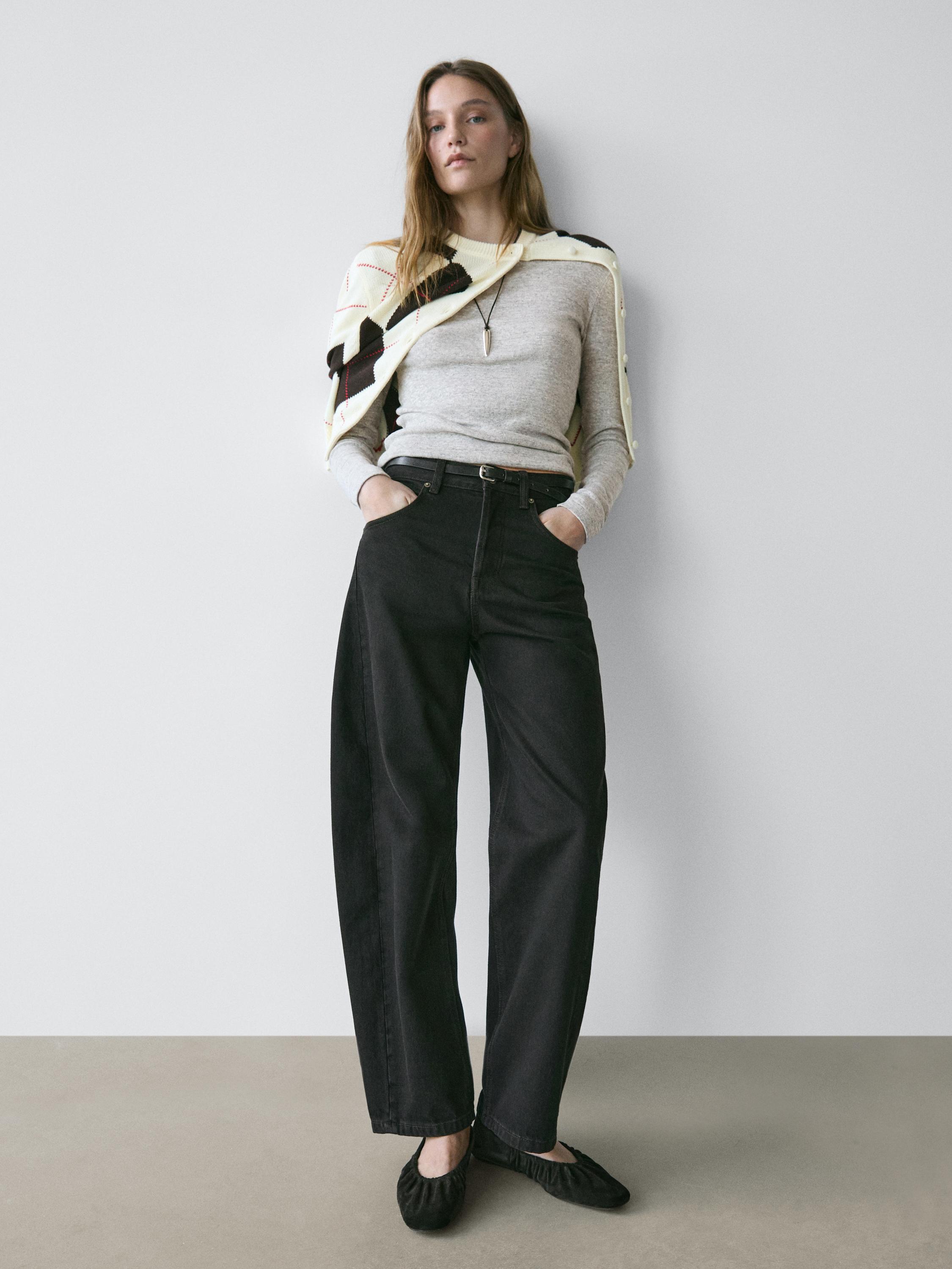 Jean balloon mid-rise